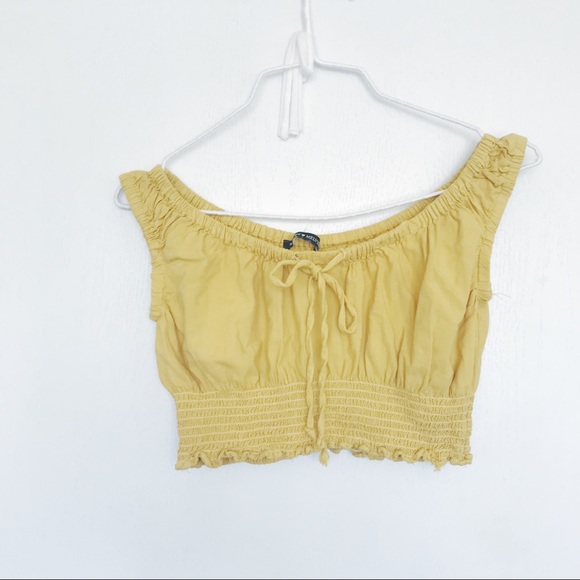 Brandy Melville Tops - Brandy Melville yellow Marilyn off shoulder top